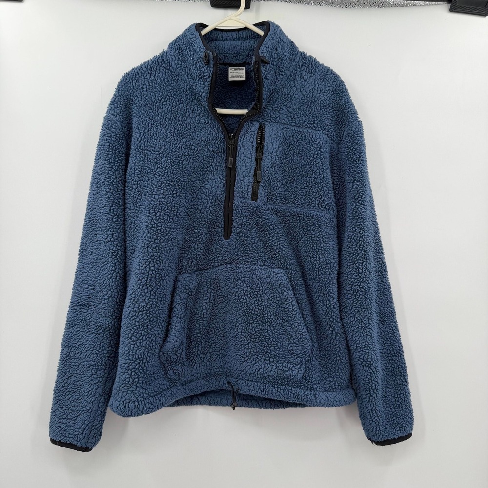Victoria secret pink blue sherpa xs